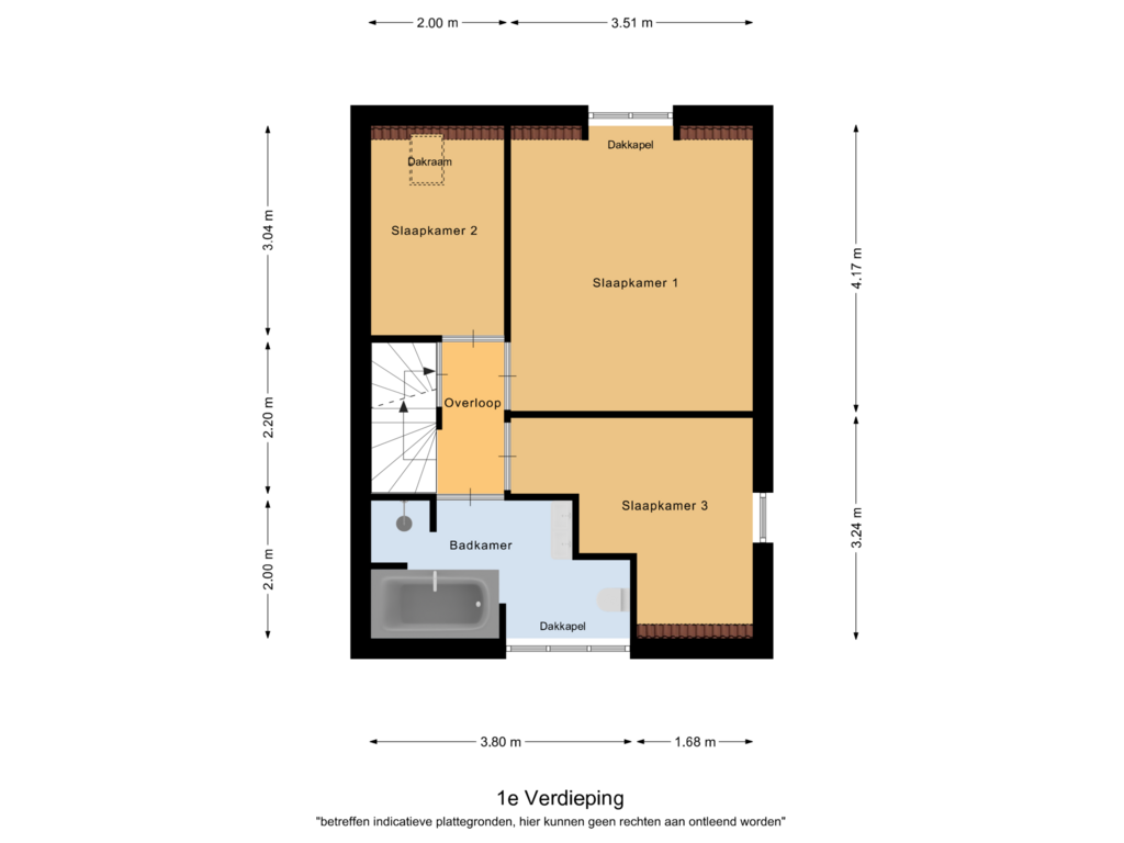 Bekijk plattegrond van 1e Verdieping van Prins van Luikstraat 32