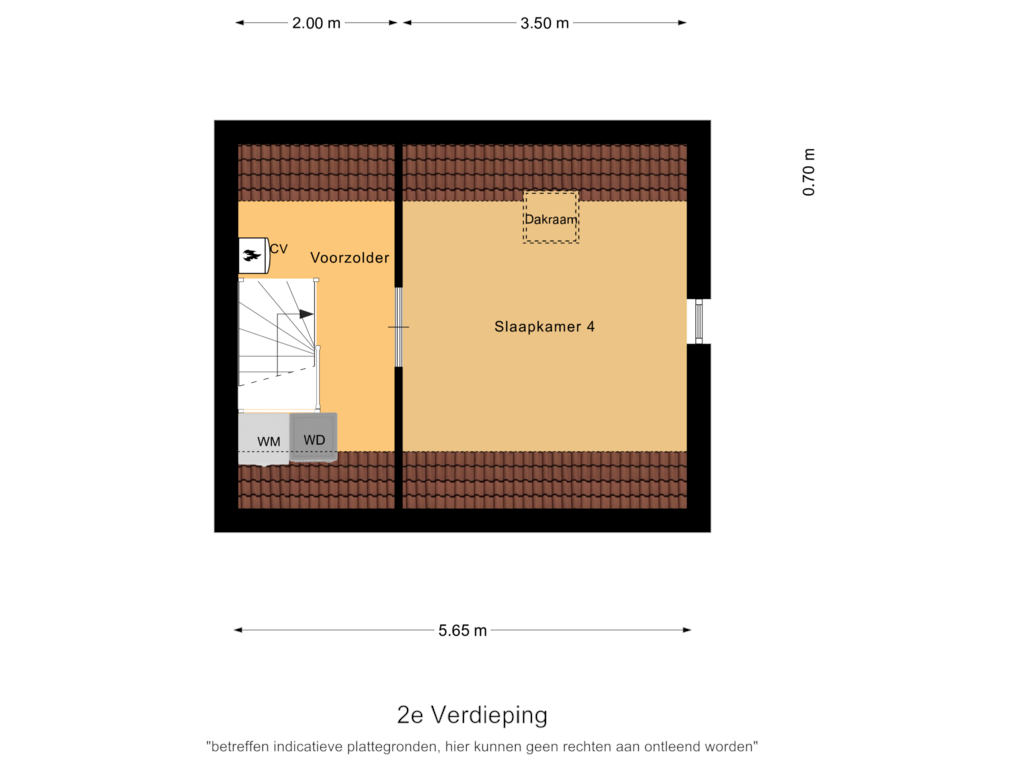 Bekijk plattegrond van 2e Verdieping van Prins van Luikstraat 32