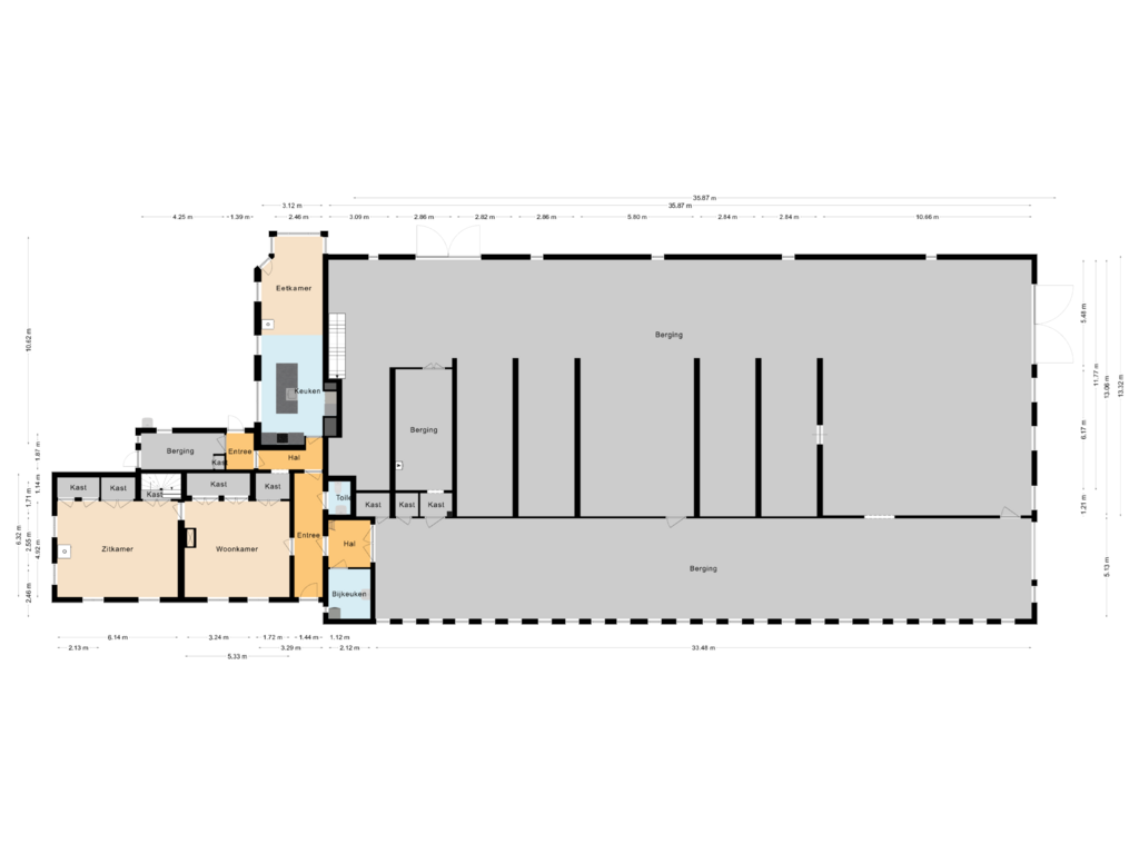 Bekijk plattegrond van Begane Grond van Hearewei 25