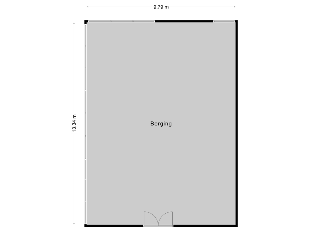 Bekijk plattegrond van Berging 1 van Hearewei 25