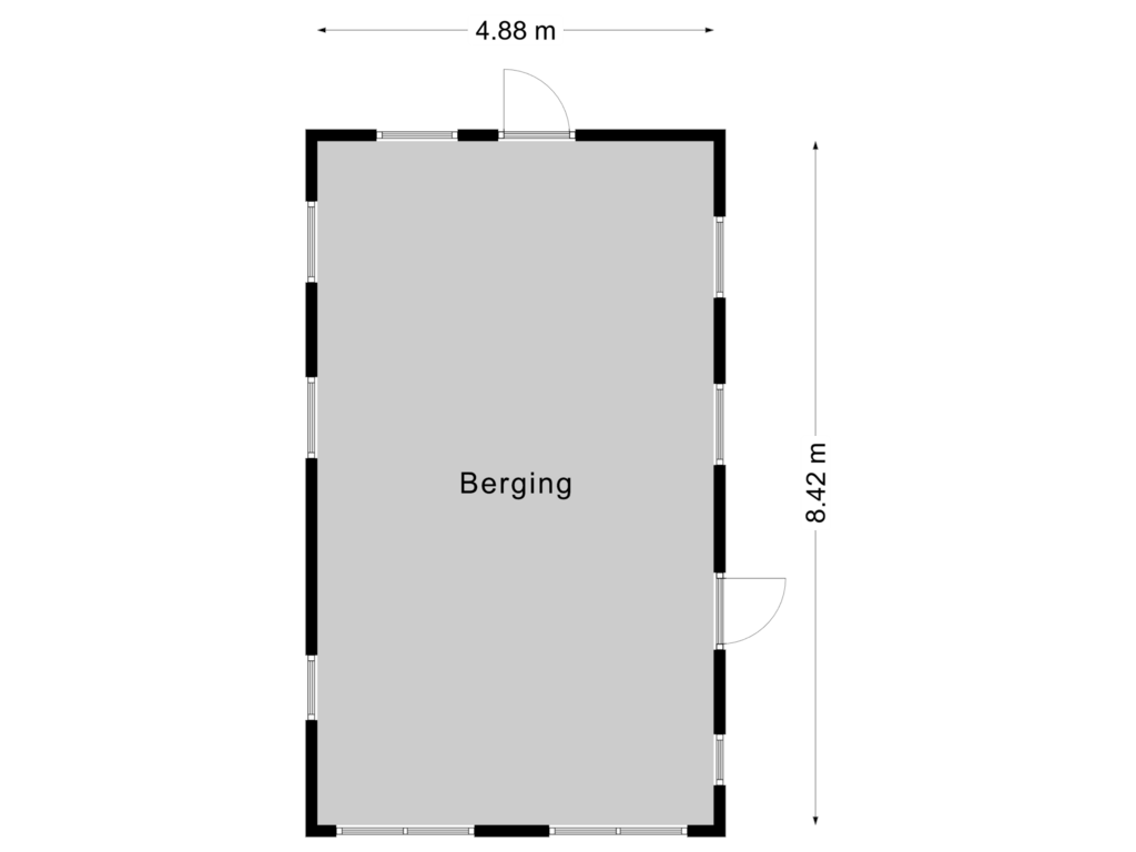 Bekijk plattegrond van Berging 3 van Hearewei 25