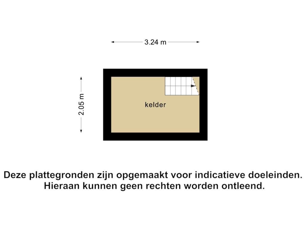 View floorplan of Kelder of Greate Buorren 3