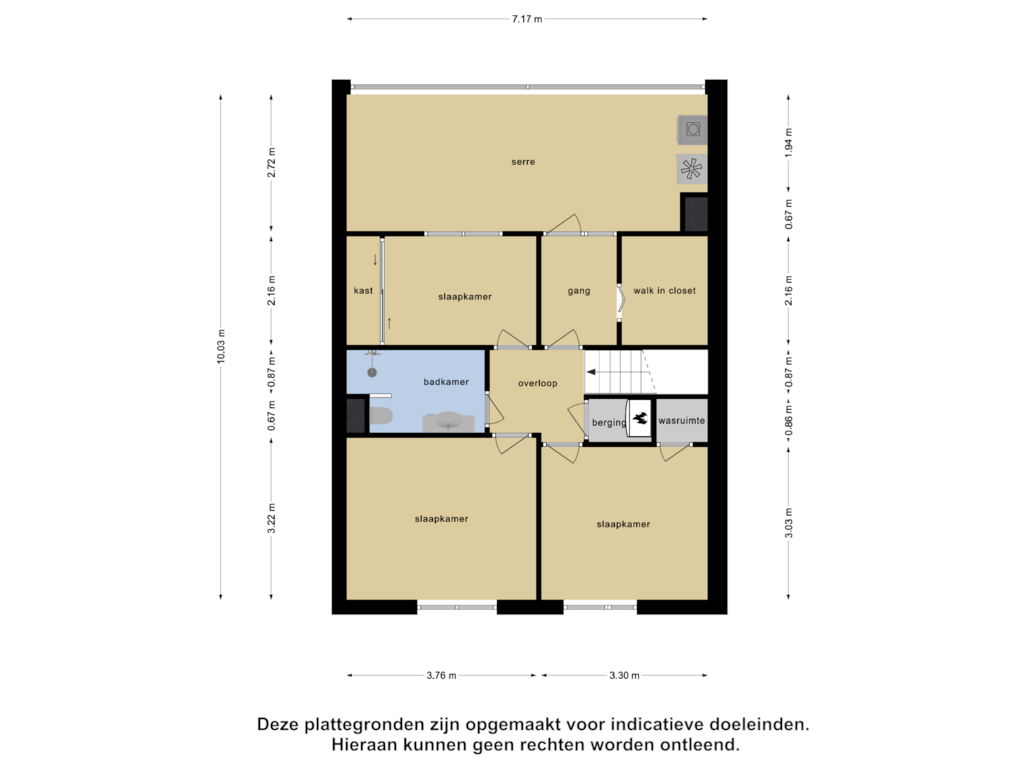 View floorplan of Eerste Verdieping of Siriusstraat 5