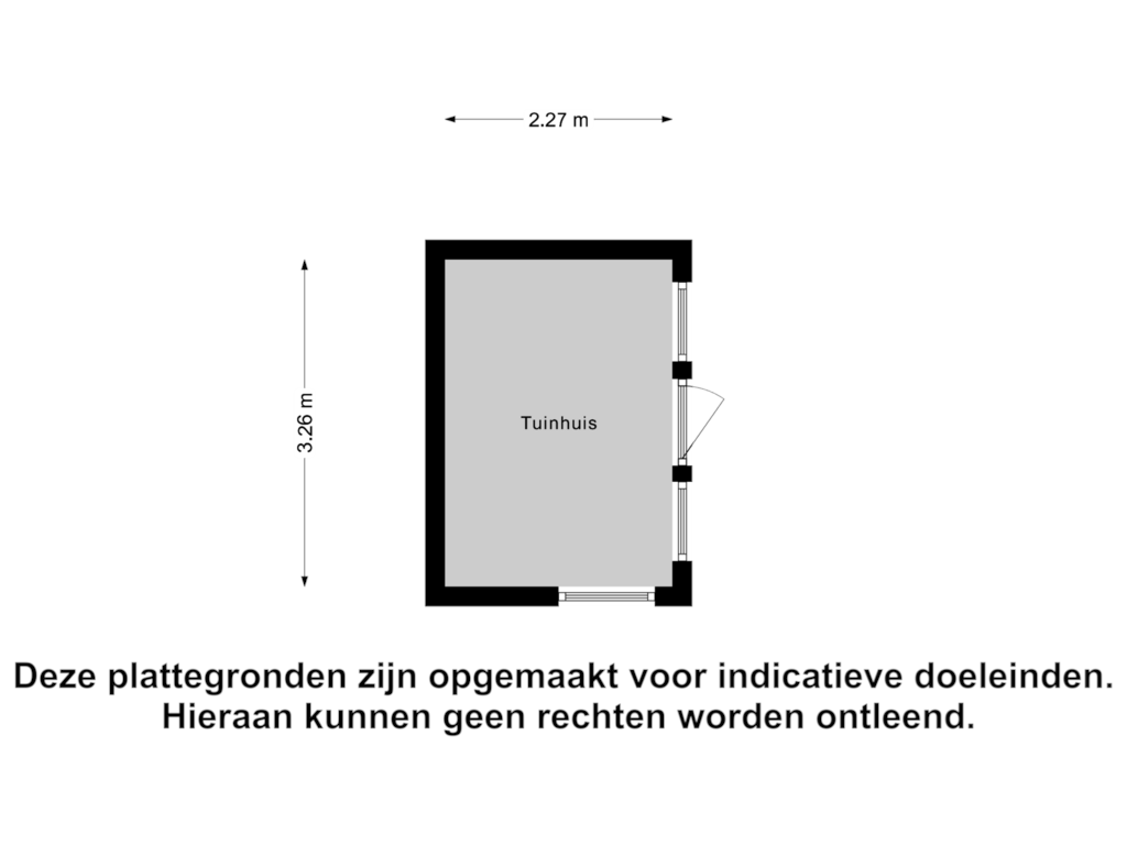 View floorplan of Tuinhuis of Siriusstraat 5