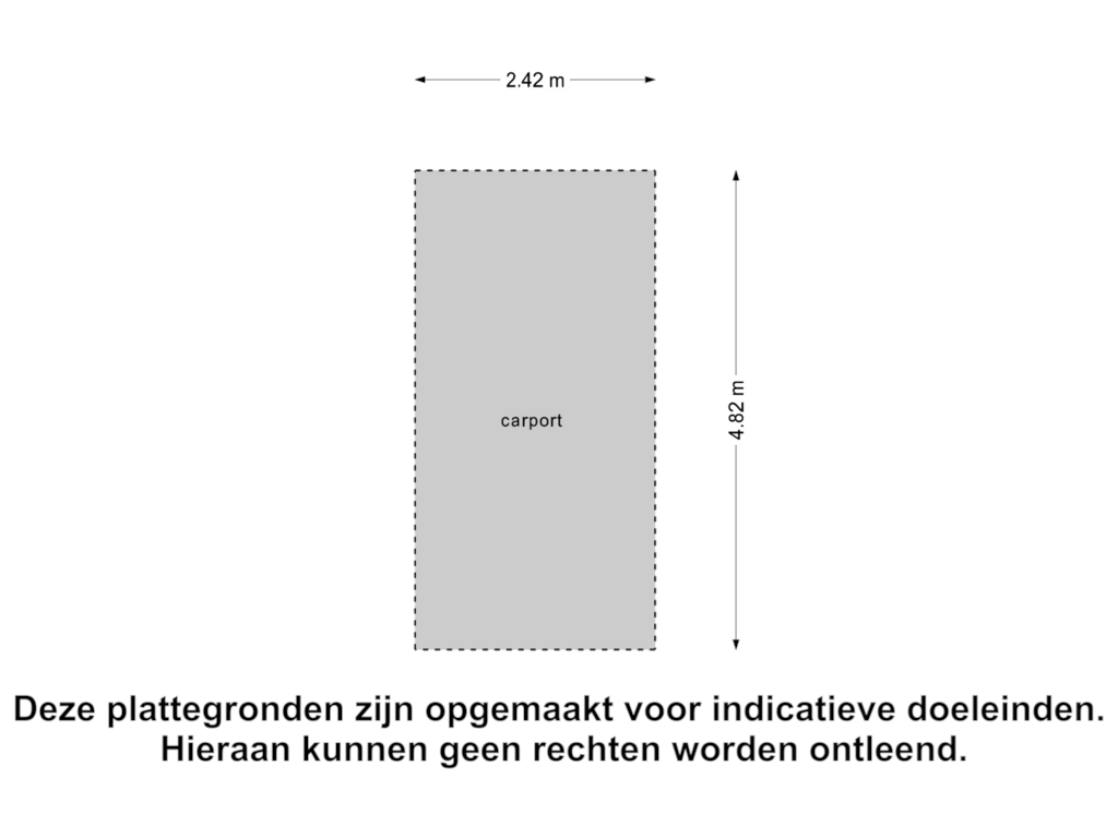 View floorplan of Carport of Siriusstraat 5