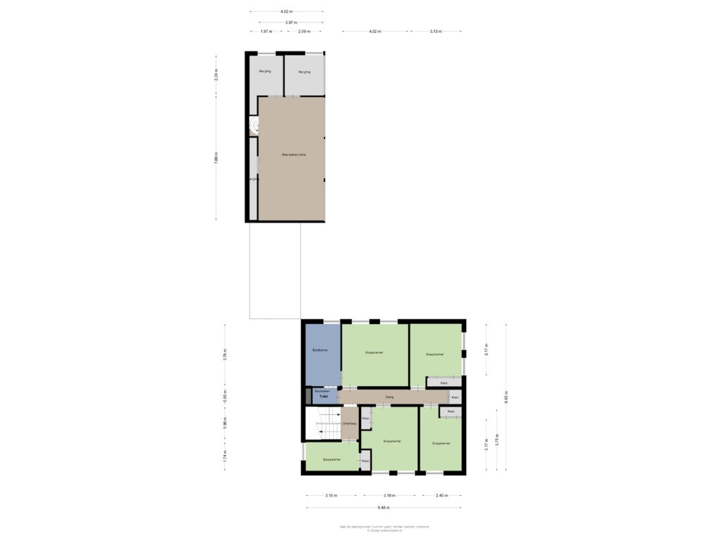 Bekijk plattegrond van Eerste Verdieping van Sint Hubertuslaan 6