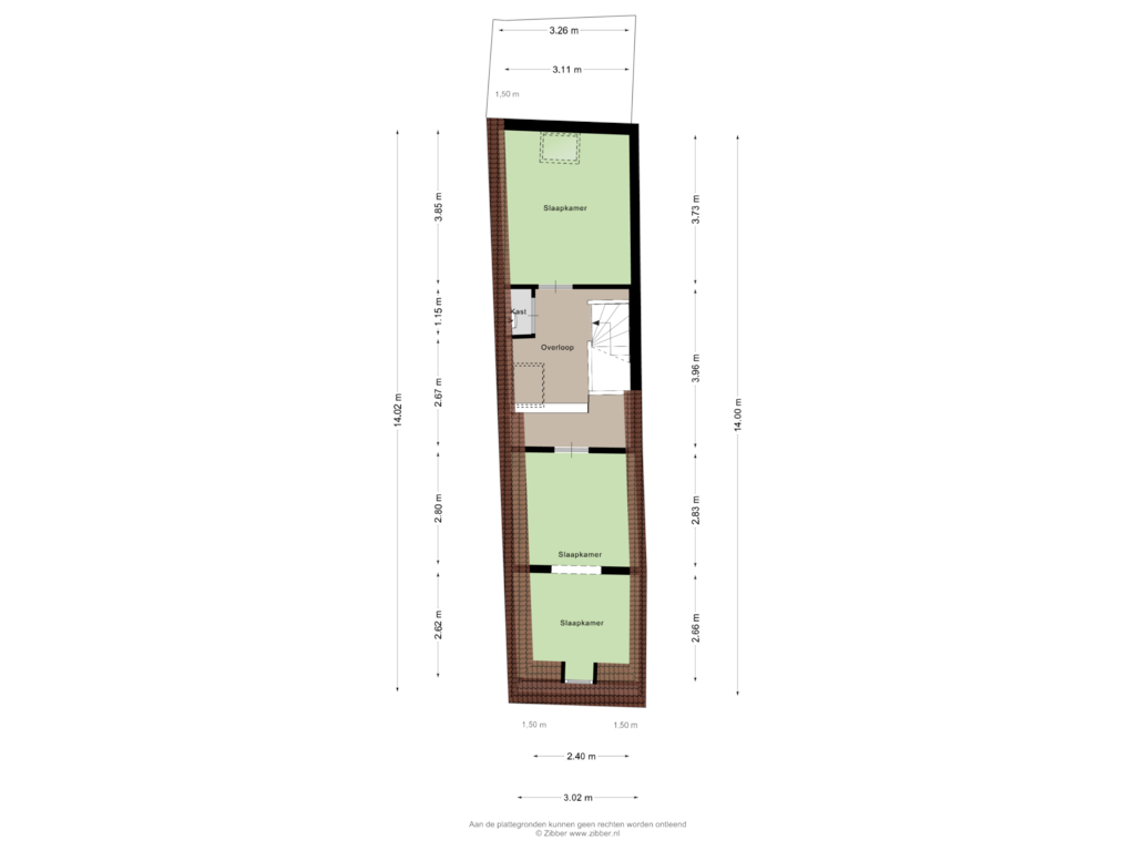 Bekijk plattegrond van Tweede verdieping van Zuidhaven 83