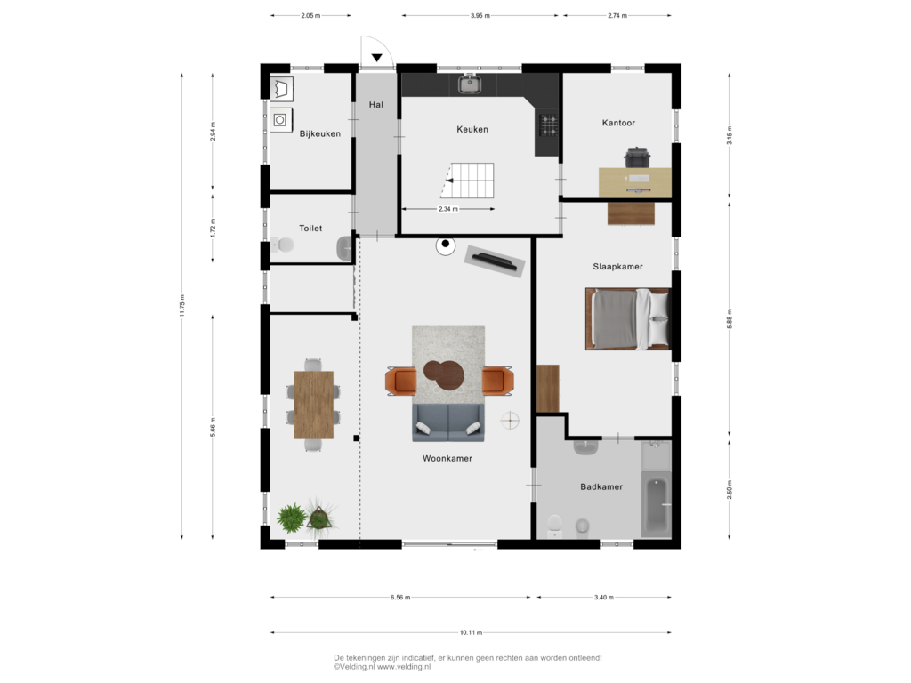 Bekijk plattegrond van Woonlaag 1 van Eusinkweg 1