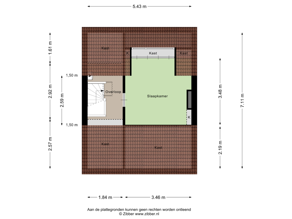 Bekijk plattegrond van Tweede Verdieping van Angelenhorst 6