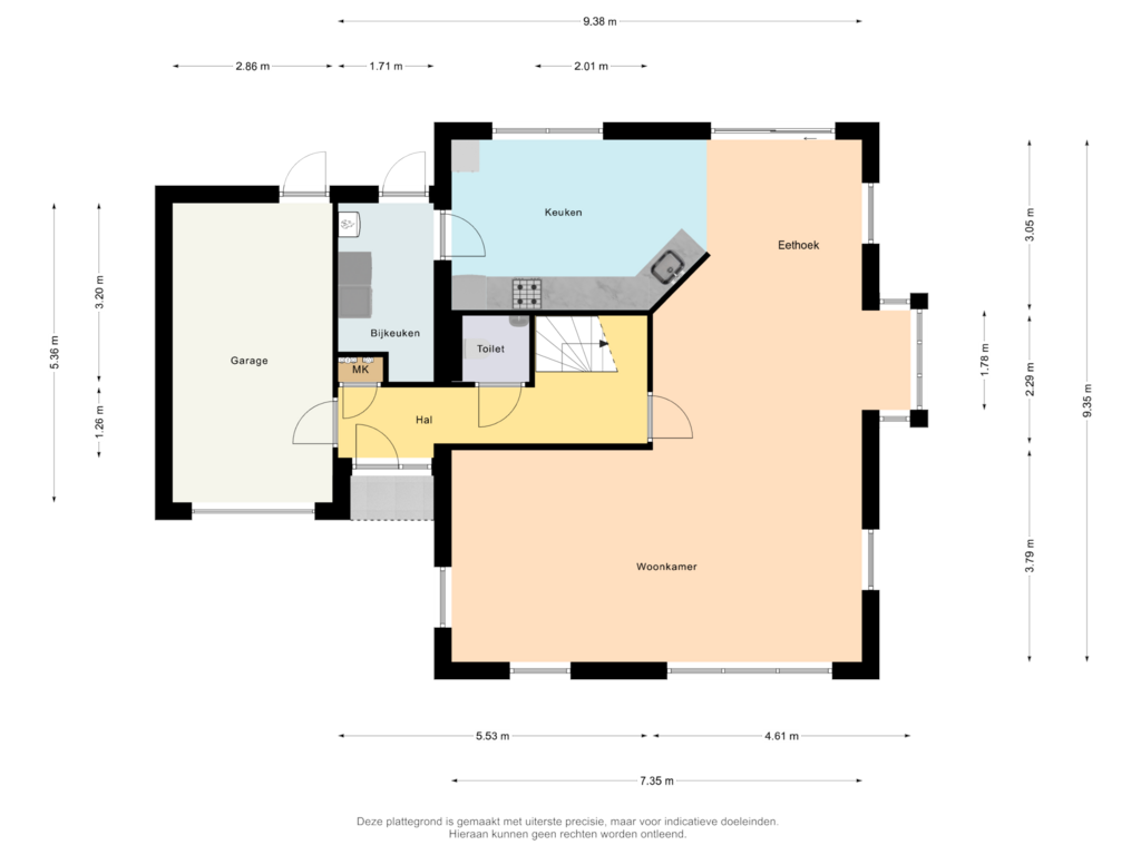 Bekijk plattegrond van Begane Grond van De Stelling 48