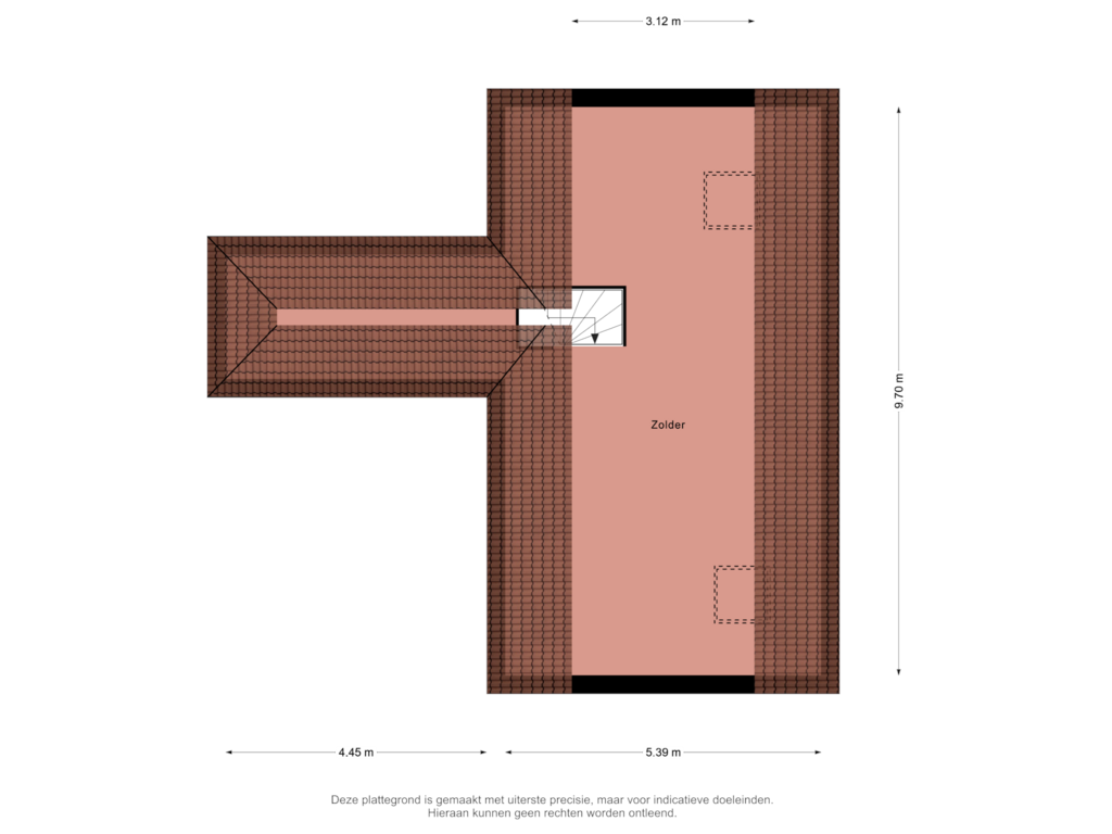 Bekijk plattegrond van Zolder van De Stelling 48