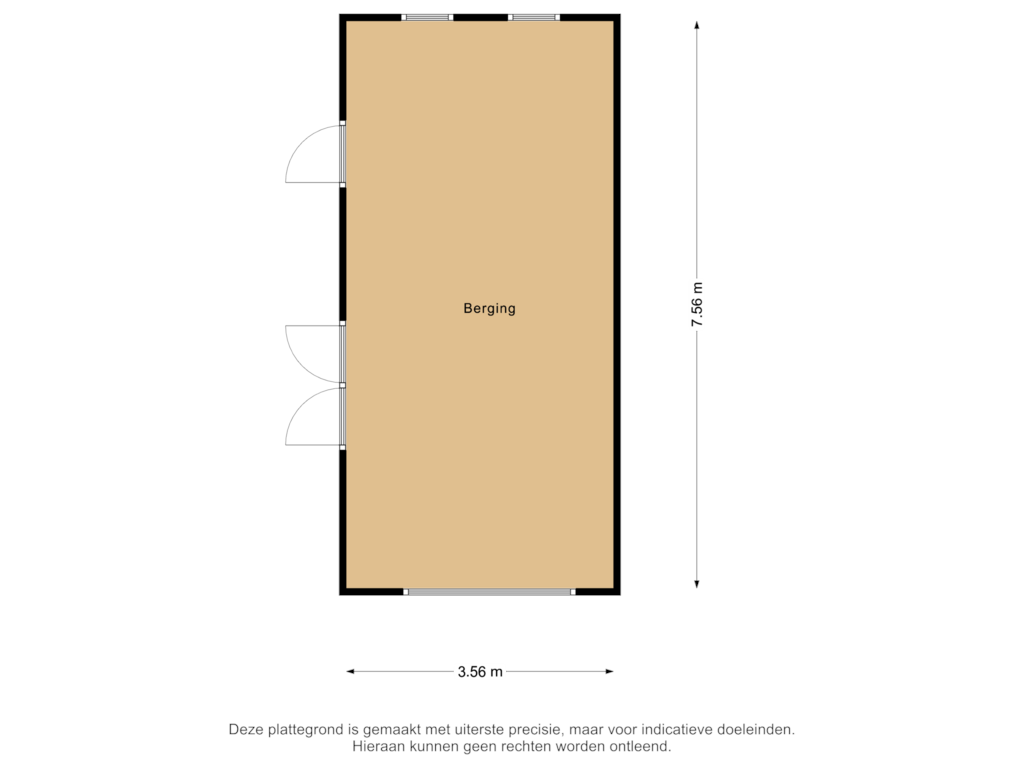 Bekijk plattegrond van Berging van De Stelling 48