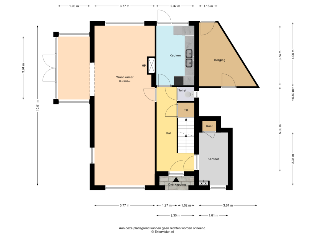 Bekijk plattegrond van Begane grond van Spoorlaan 26