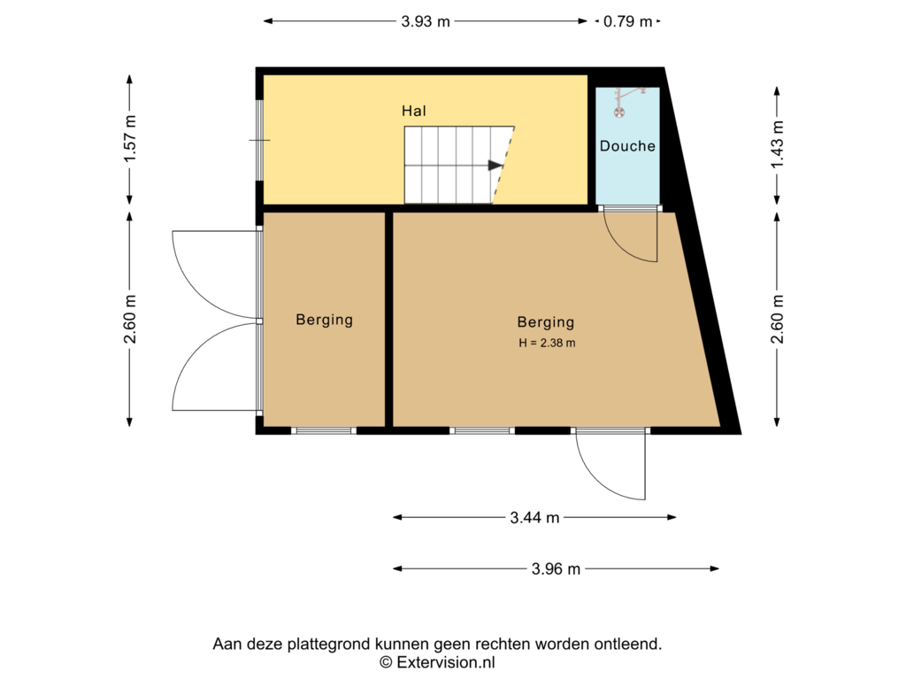 View floorplan of Berging of Spoorlaan 26