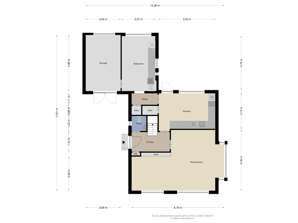 Bekijk plattegrond van Begane Grond van Wouter Sluislaan 26