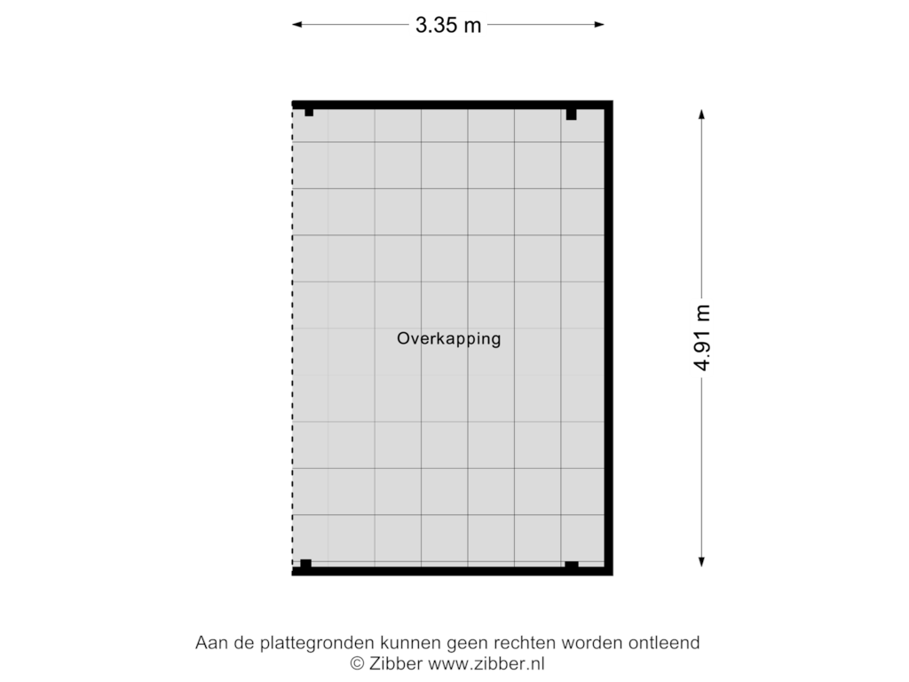 Bekijk plattegrond van Overkapping van Wouter Sluislaan 26