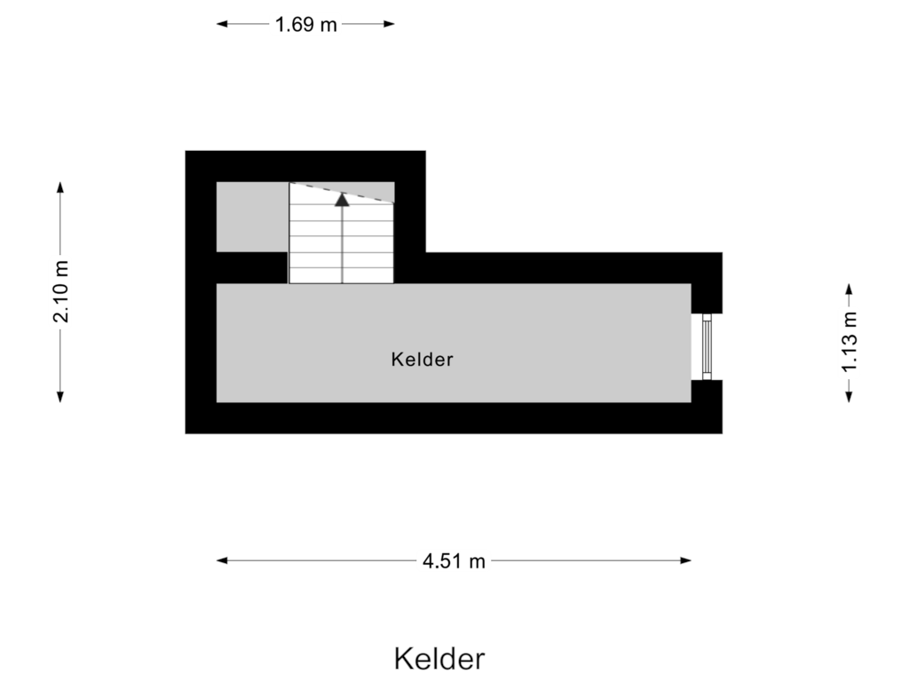 Bekijk plattegrond van Kelder van Oosthavendijk 75