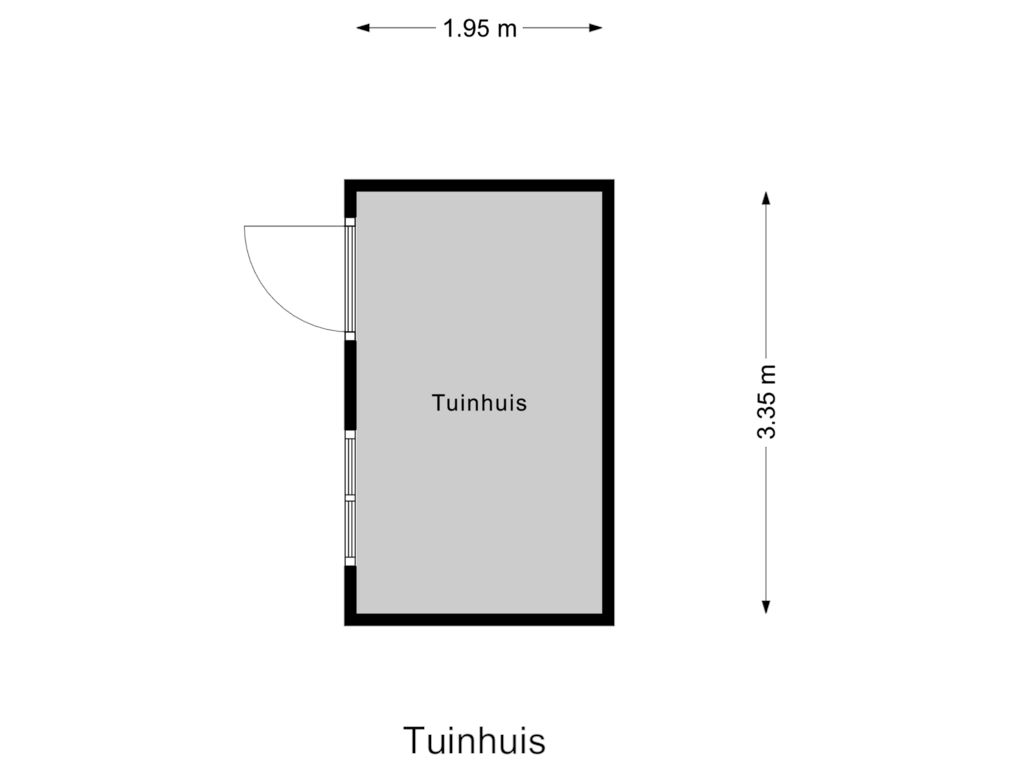 Bekijk plattegrond van Tuinhuis van Oosthavendijk 75