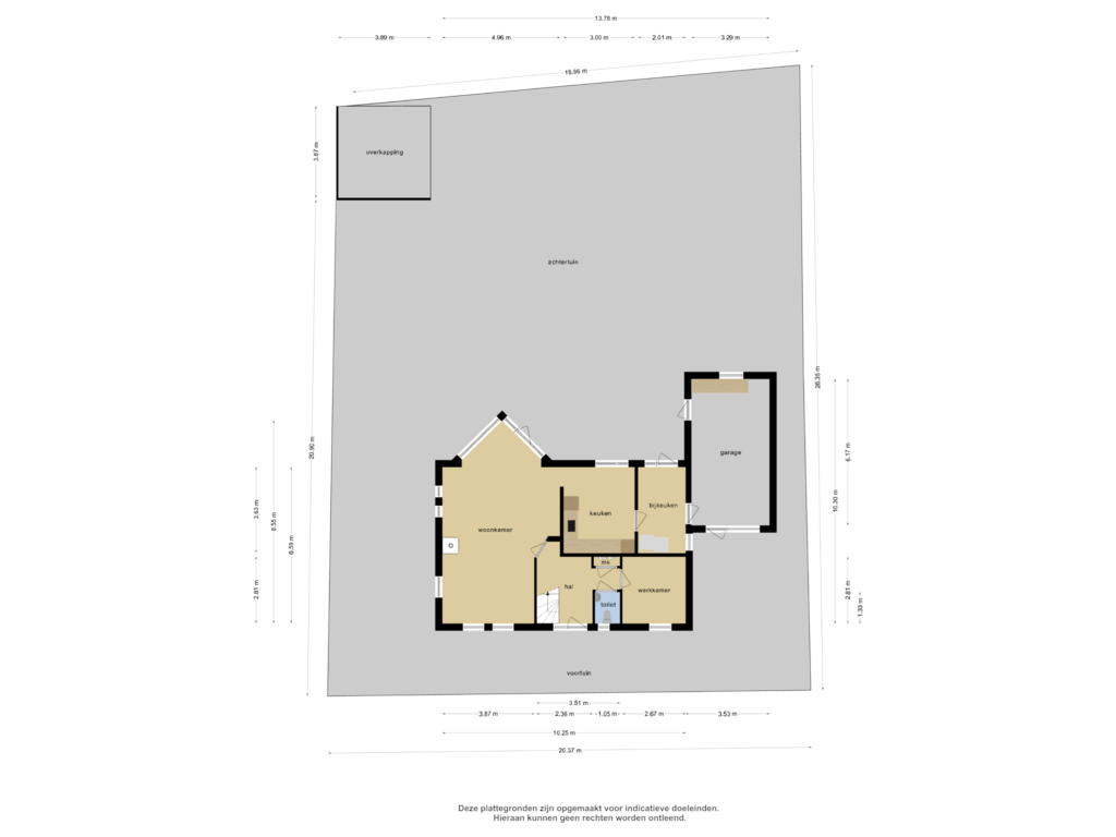 View floorplan of Begane grond of Oud Rhoonsedijk 35