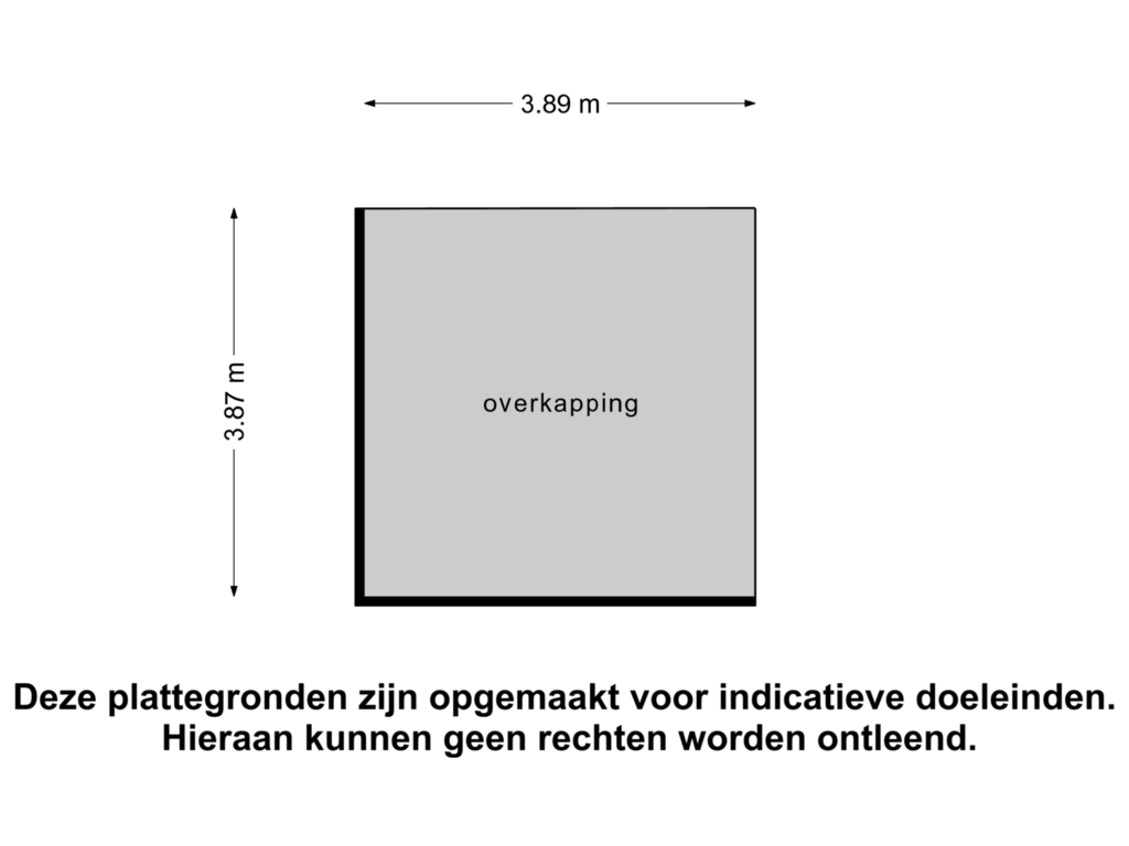 View floorplan of Overkapping of Oud Rhoonsedijk 35