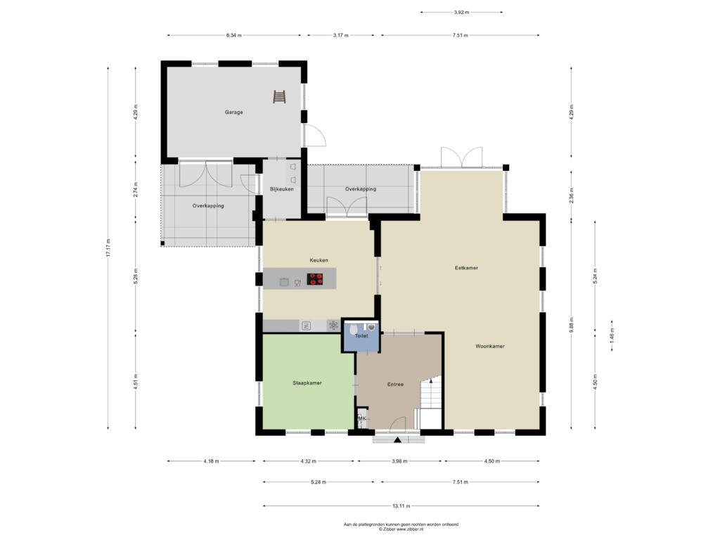 Bekijk plattegrond van Begane Grond van De Ekkers 18