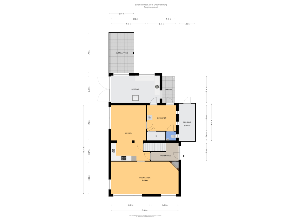 Bekijk plattegrond van Begane grond van van Bylandtstraat 24