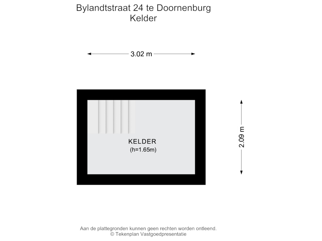 Bekijk plattegrond van Kelder van van Bylandtstraat 24