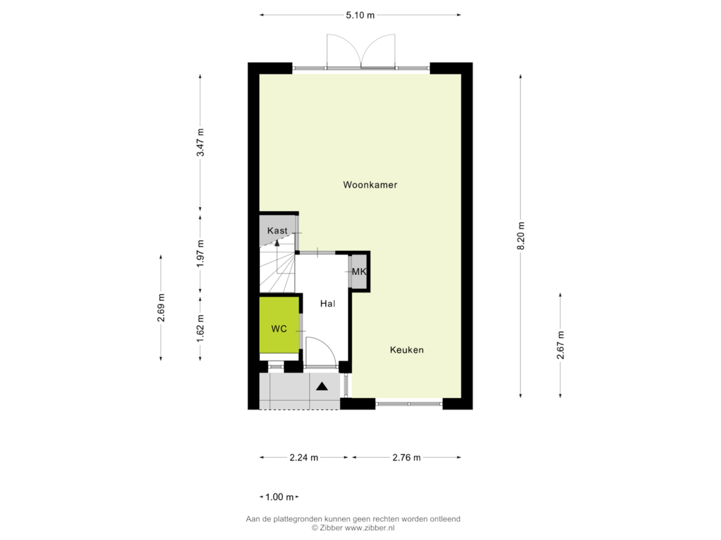 Bekijk plattegrond van Begane grond van Medler 19