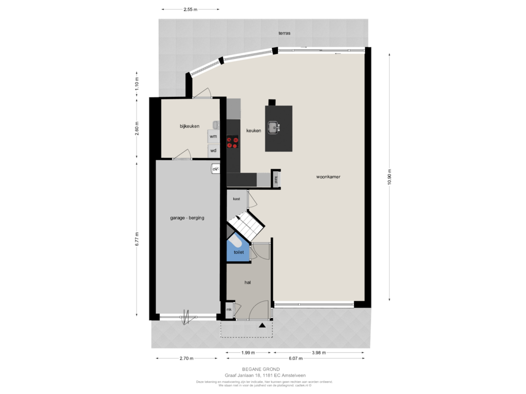 Bekijk plattegrond van Begane Grond van Graaf Janlaan 18