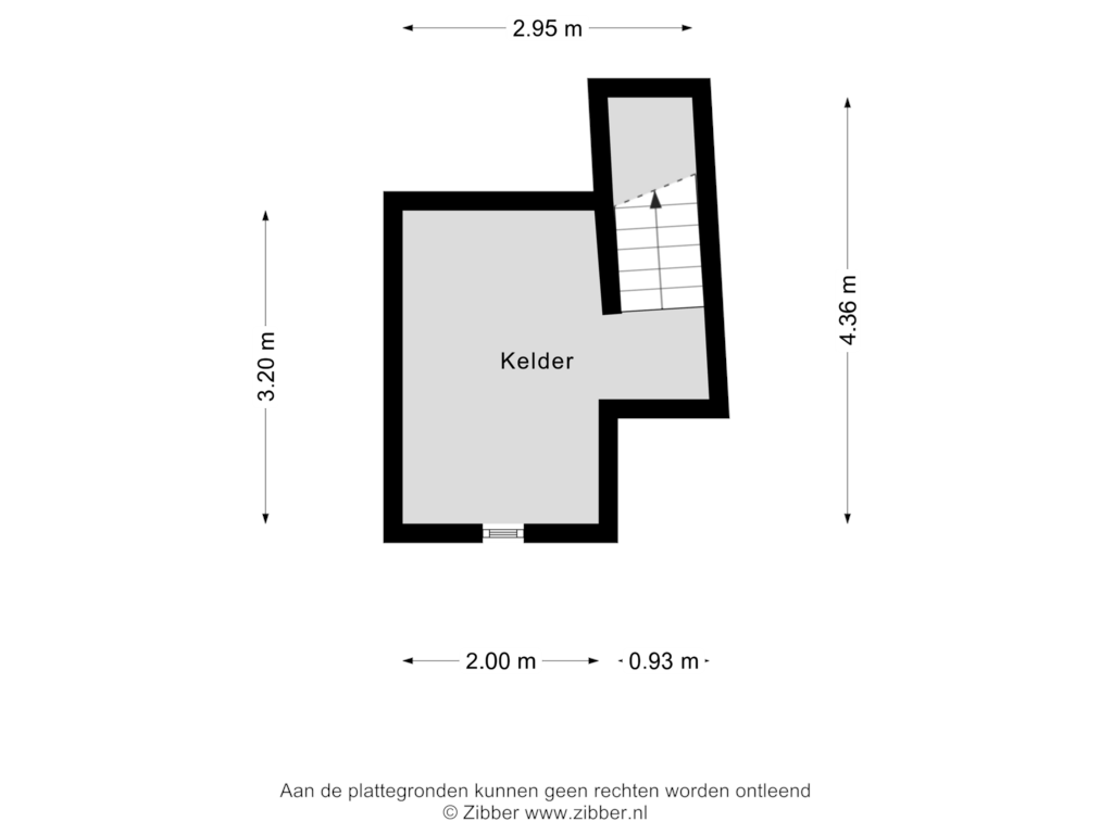 Bekijk plattegrond van Kelder van Bosschebaan 2