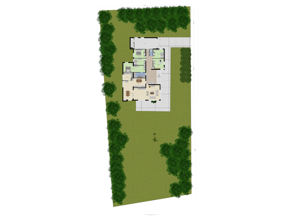 Bekijk plattegrond van Begane Grond-tuin van Villapark 30-A