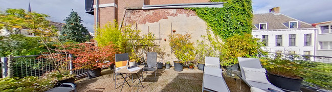 View 360° photo of Dakterras of Pieterskerkhof 21-B