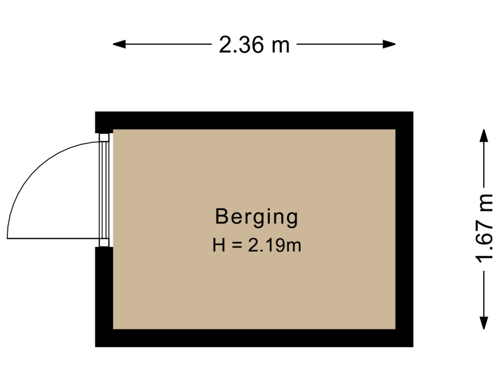 Bekijk plattegrond van Berging van Heidestraat 24