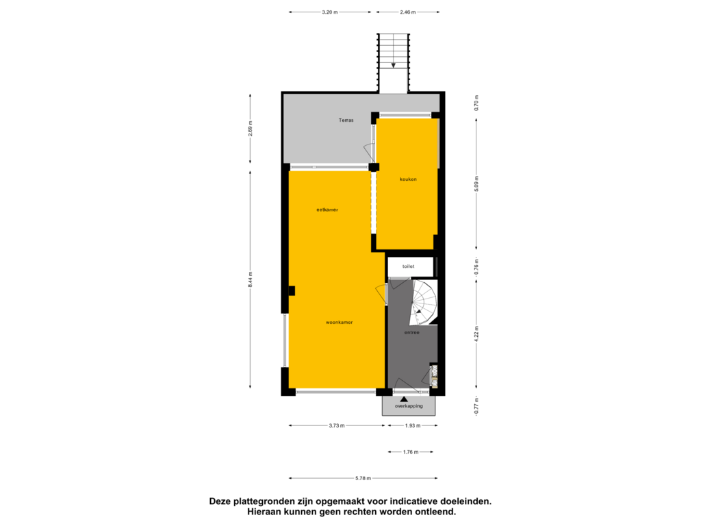 Bekijk plattegrond van Begane Grond van Bergse Linker Rottekade 288