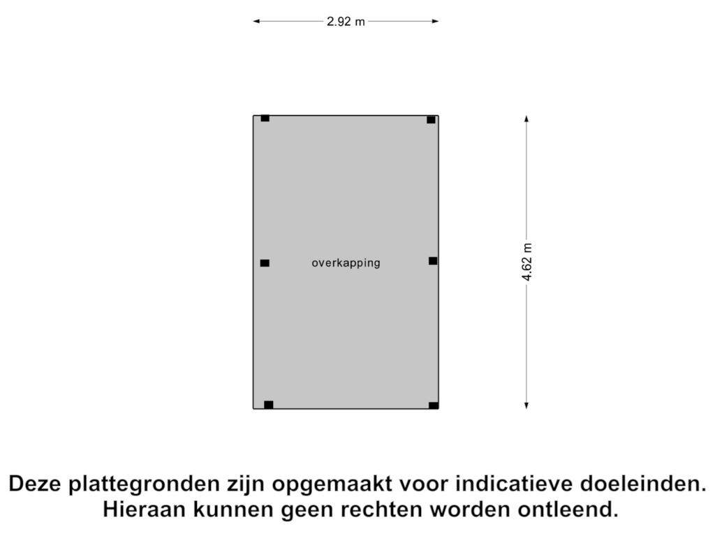 Bekijk plattegrond van Overkapping van Bergse Linker Rottekade 288