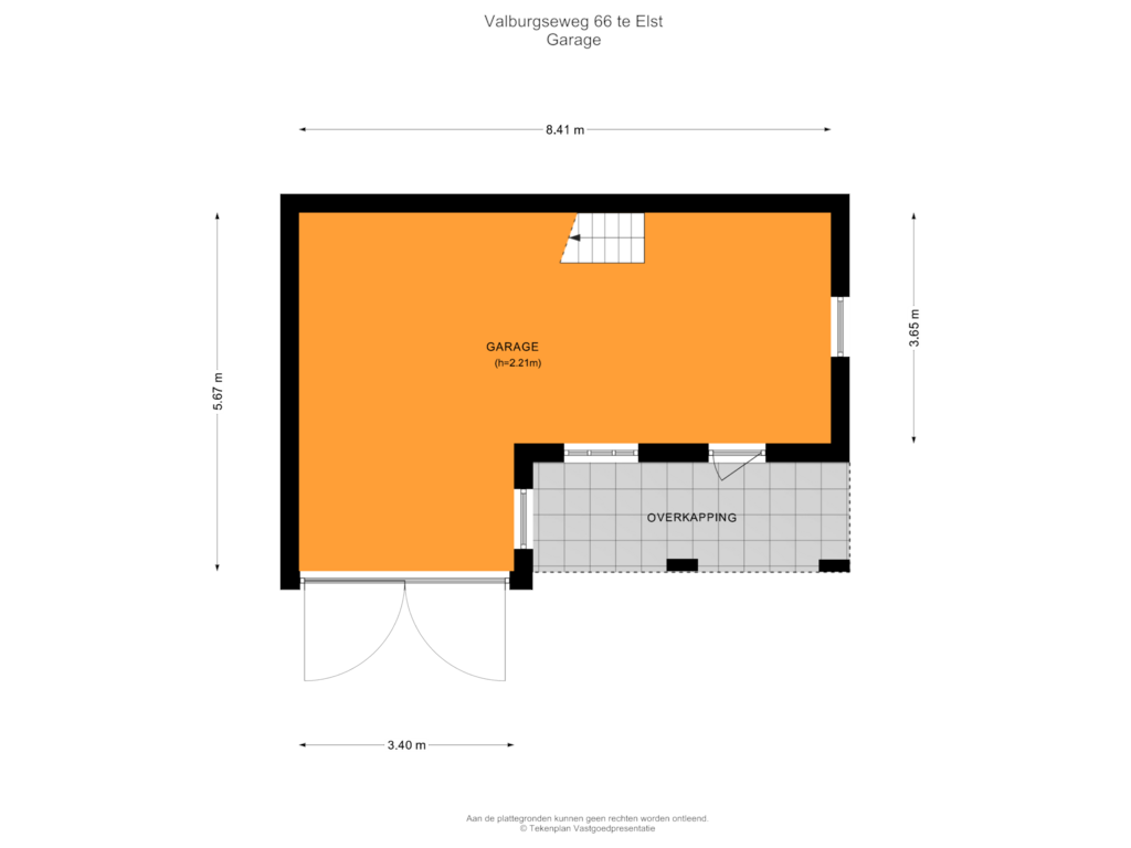 Bekijk plattegrond van Garage van Valburgseweg 66