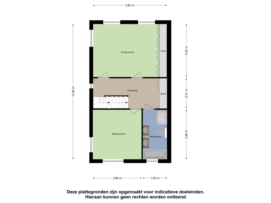 View floorplan of Eerste Verdieping of Marjoleinlaan 5