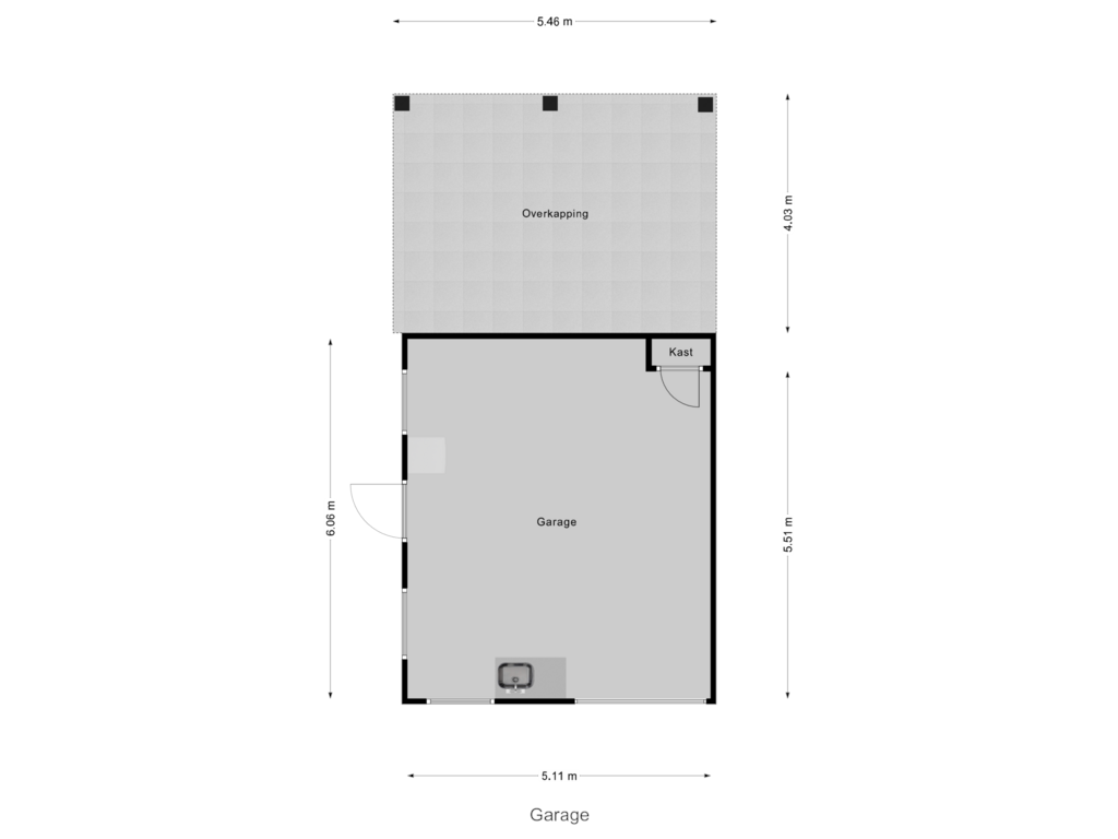 Bekijk plattegrond van Garage van Vloedstraat 19