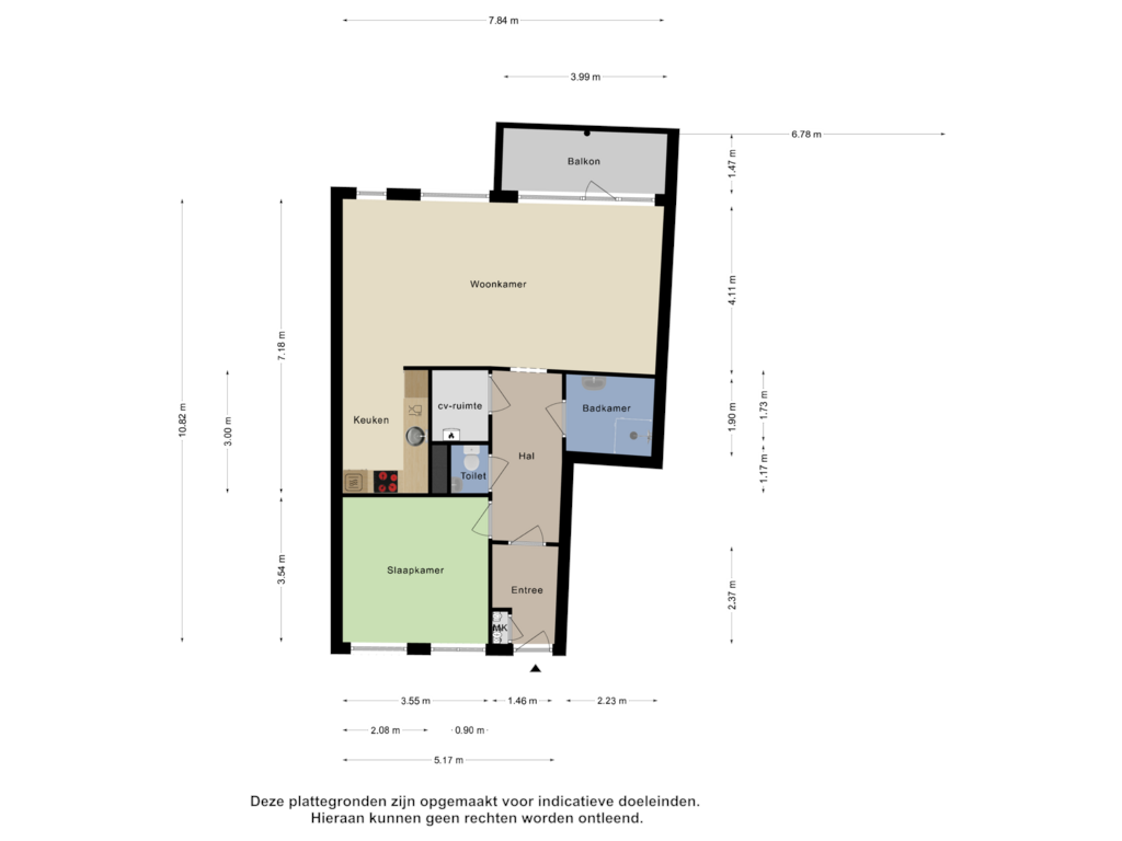 Bekijk plattegrond van Appartement van Dijkgraaf 204