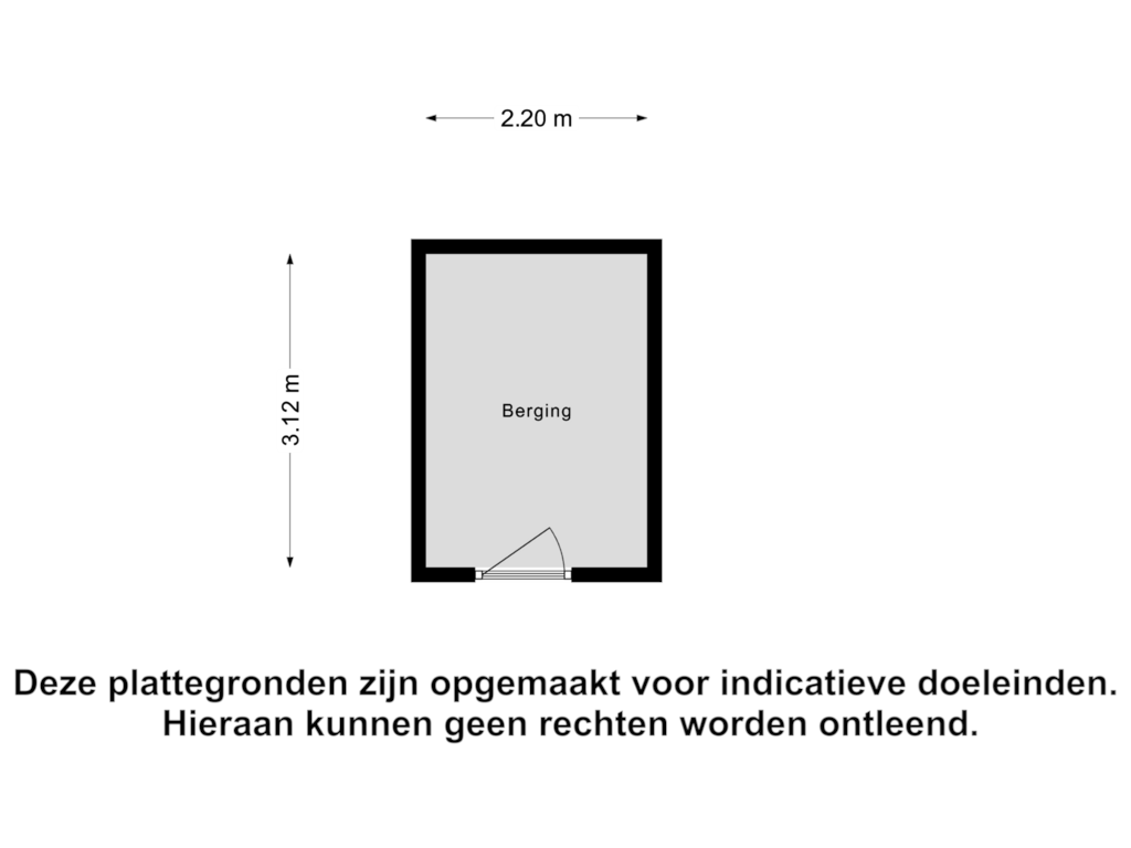 Bekijk plattegrond van Berging van Utrechtsestraat 55-15