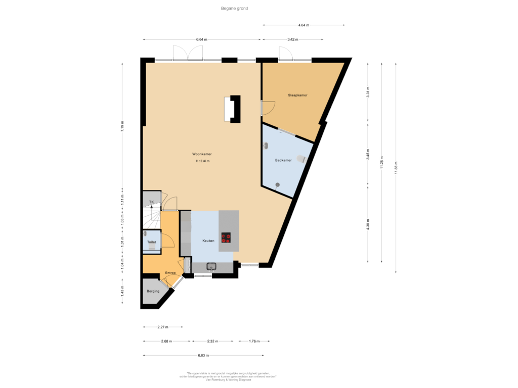 Bekijk plattegrond van Begane grond van Viergang 111