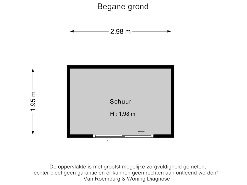 Bekijk plattegrond van Schuur 2 van Viergang 111