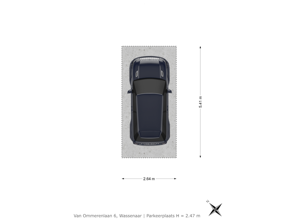 Bekijk plattegrond van Parkeerplaats van Van Ommerenlaan 6