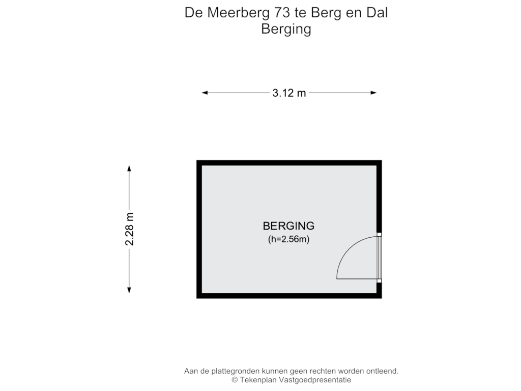 Bekijk plattegrond van Berging van De Meerberg 73