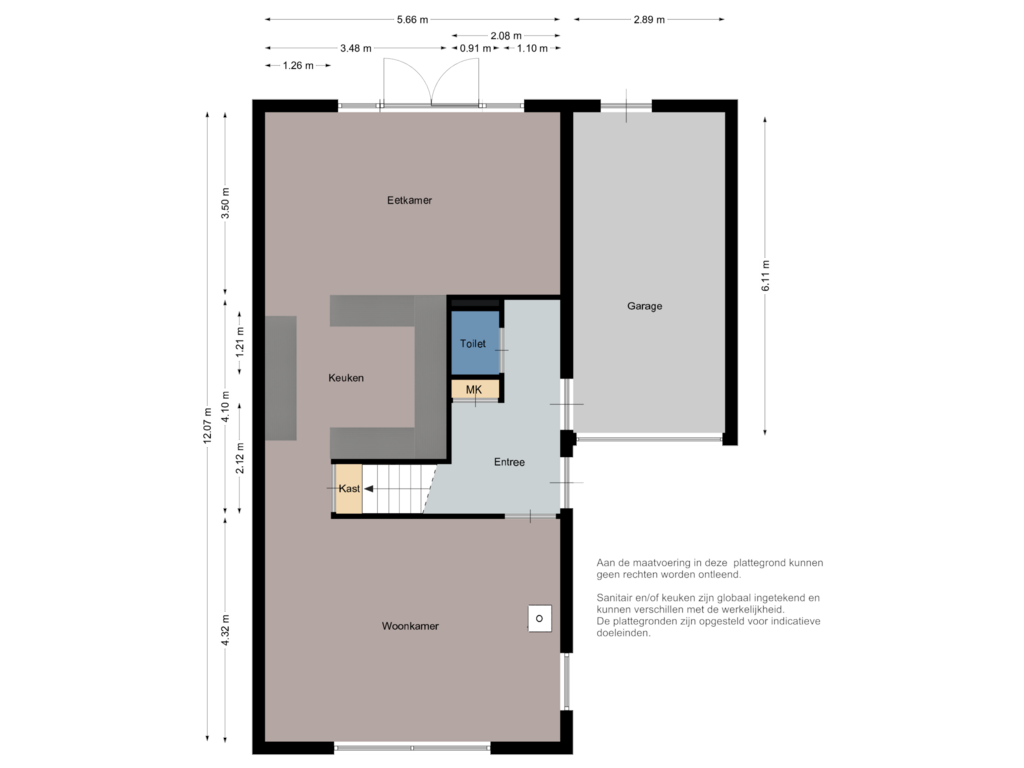 Bekijk plattegrond van Begane grond van Alexiastraat 5