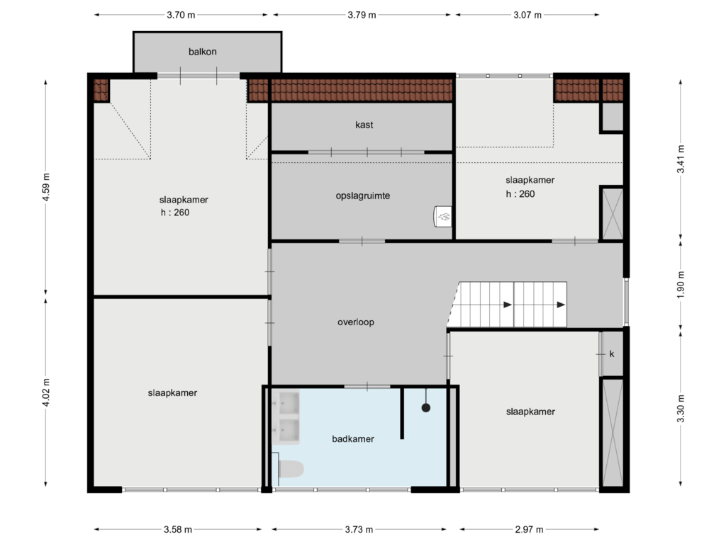 Bekijk plattegrond van verdieping van Dorpstraat 67