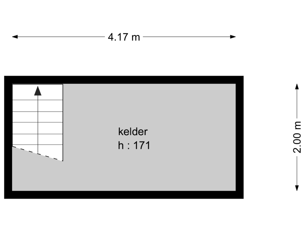 Bekijk plattegrond van kelder van Dorpstraat 67