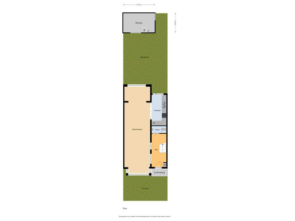 View floorplan of Tuin of IJmuiderstraatweg 172