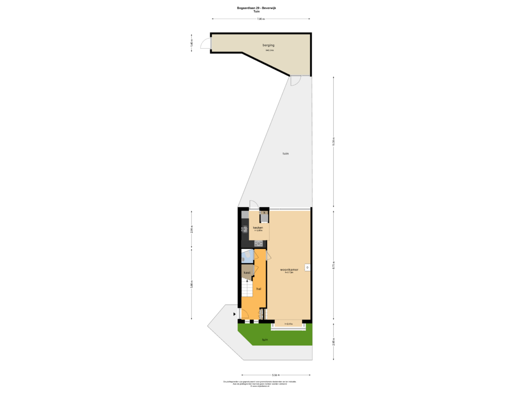 View floorplan of TUIN of Boogaardlaan 29