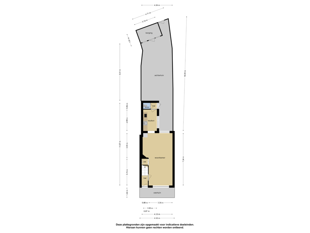 View floorplan of Begane grond of Jonge Arnoldusstraat 48